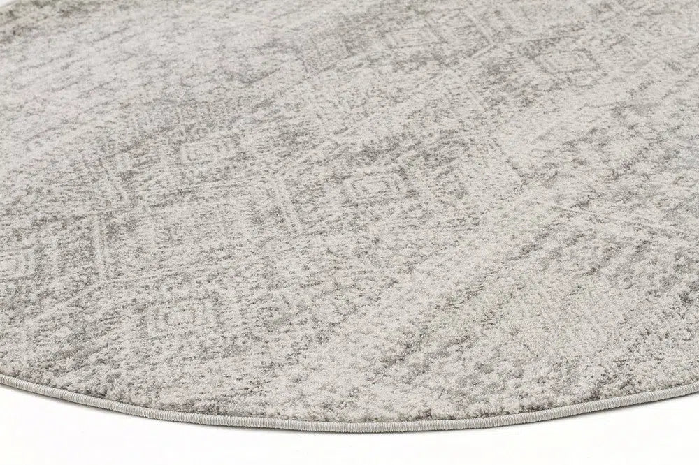 Zelda Silver Grey Round Rug - Image 4
